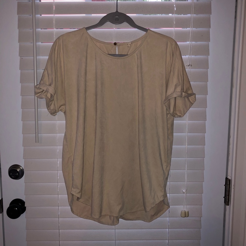 Oversized Suede Tee
